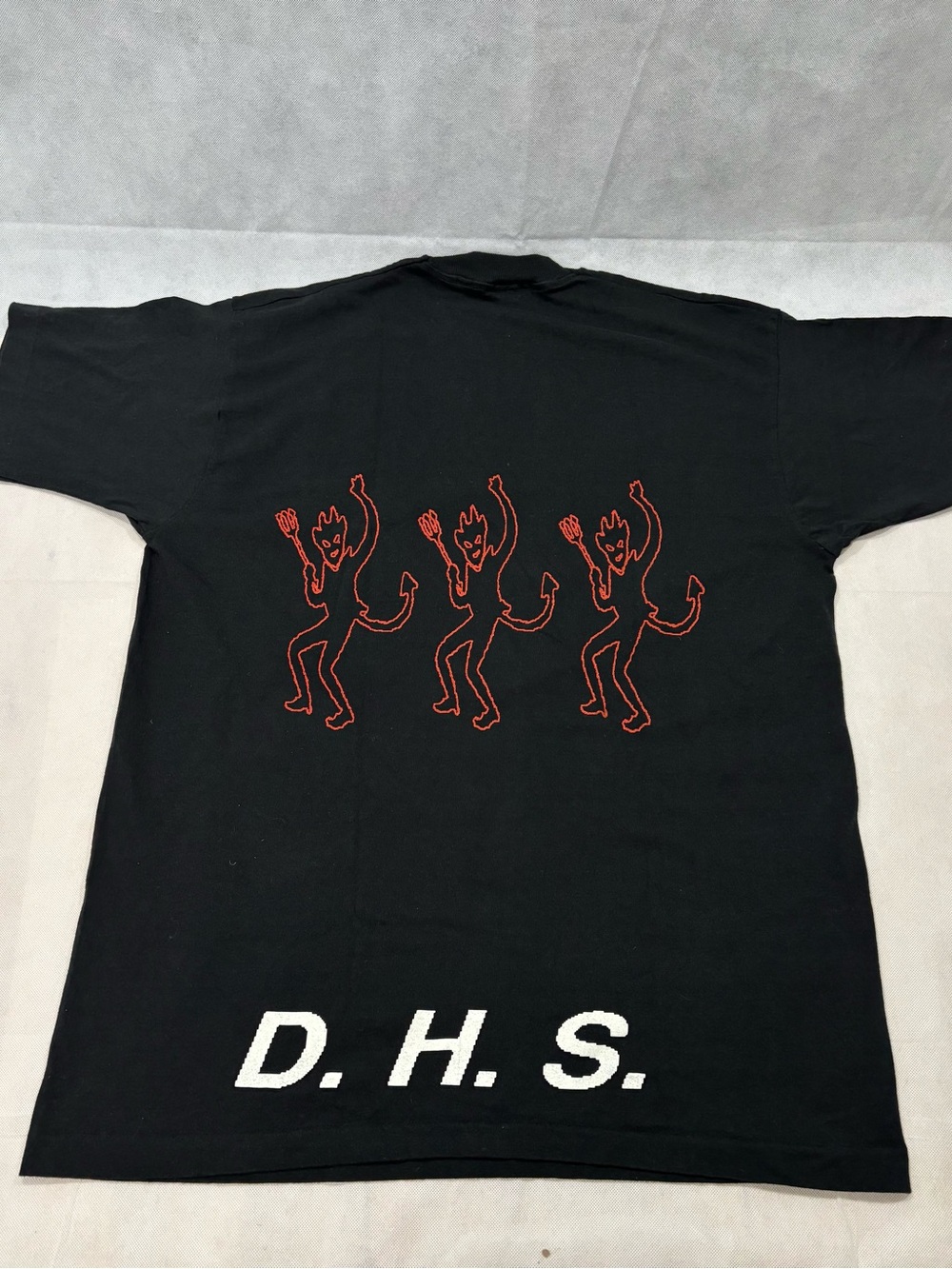Vintage DHS The House Of God T Shirt XL Black Fruit Of The Loom USA